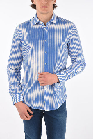 Awning Patterned Linen Blend Shirt