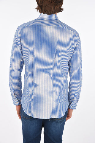 Awning Patterned Linen Blend Shirt