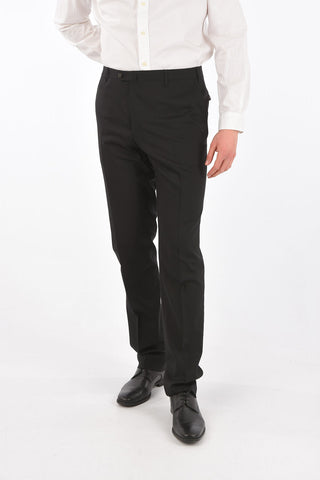 Pantaloni Motivo Pin Point in Lana Stretch