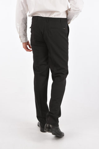 Pantaloni Motivo Pin Point in Lana Stretch