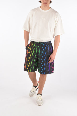 Nylon Shorts VLTN RAINBOW with Elastic Waistband