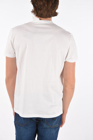 T-Shirt in Cotone con Logo Metallizzato