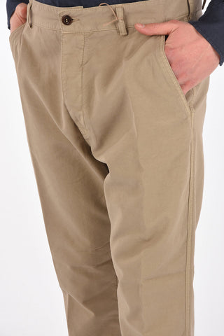 Mid waist 4 pockets chinos pants