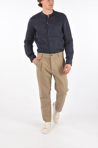 Mid waist 4 pockets chinos pants