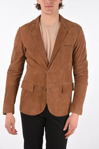 Unlined Suede Blazer