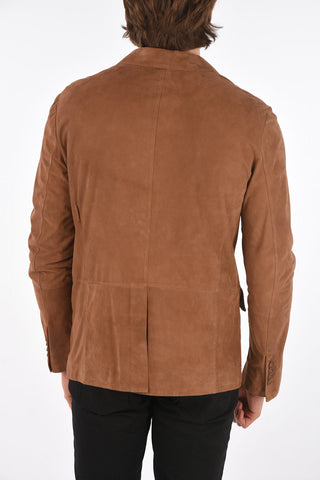 Unlined Suede Blazer