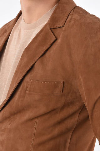 Unlined Suede Blazer