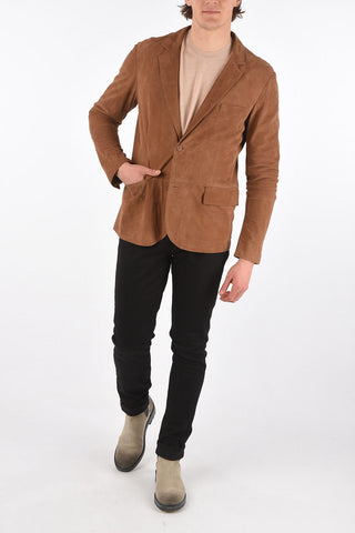 Unlined Suede Blazer