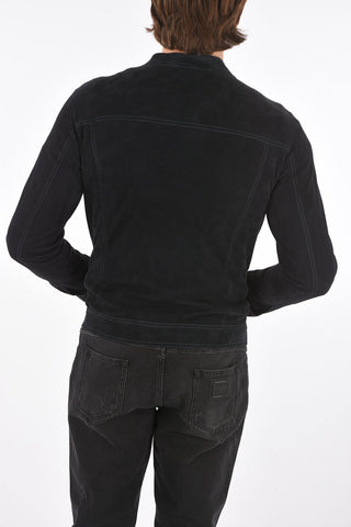 Saharan Suede Shirt with Snap Buttons