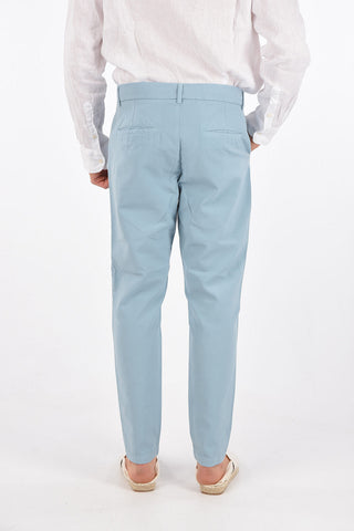 Chino pants with waist drawstrings
