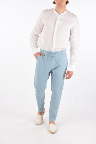 Chino pants with waist drawstrings