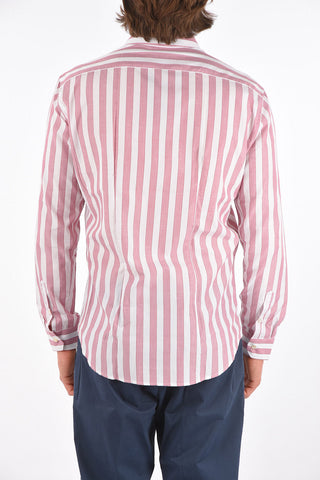 Standard Collar Bengal Patterned Cotton Shirt