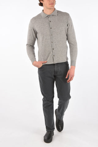 CC COLLECTION Polo Neck Cashmere Blend Cardigan