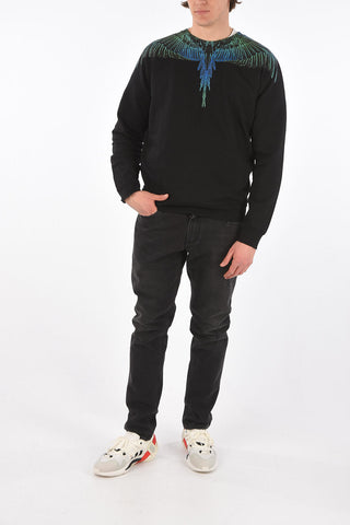 Crew Neck WINGS Printed Sweatshirt
