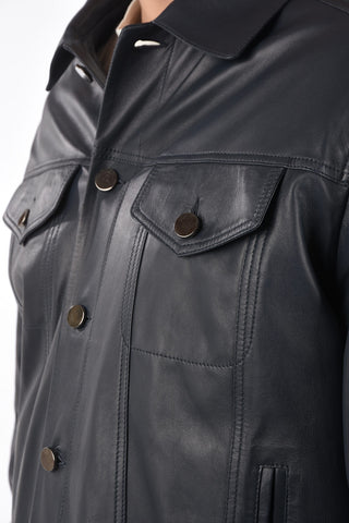 Leather Saharan jacket