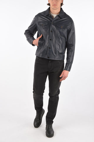 Leather Saharan jacket