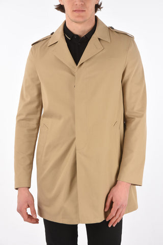 Trench Monopetto con Tasche a Filo