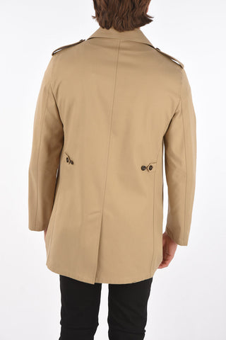 Trench Monopetto con Tasche a Filo