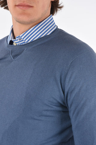 Crew Neck Silk and Cashmere Sweater