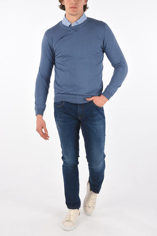 Crew Neck Silk and Cashmere Sweater