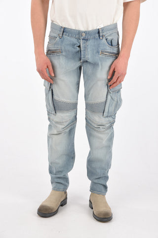 Belt Loop TAPERED FIT Cargo BIKER Denims
