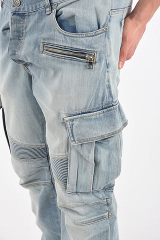 Belt Loop TAPERED FIT Cargo BIKER Denims