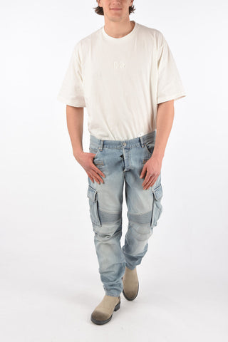 Belt Loop TAPERED FIT Cargo BIKER Denims