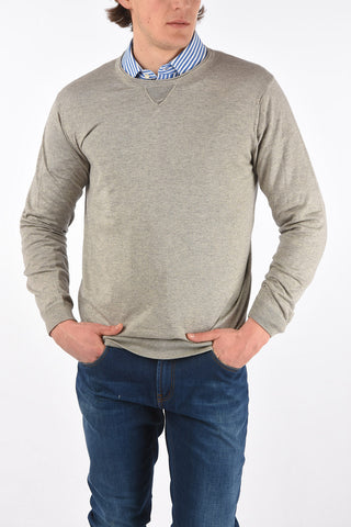 Crew Neck Silk and Cashmere Sweater
