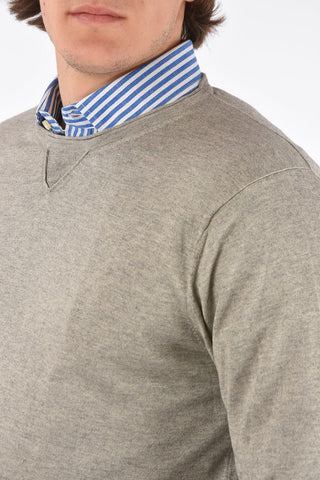 Crew Neck Silk and Cashmere Sweater
