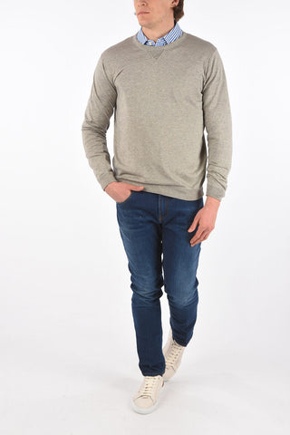 Crew Neck Silk and Cashmere Sweater