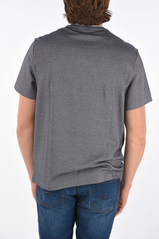T-Shirt in Cotone con Logo Ricamato