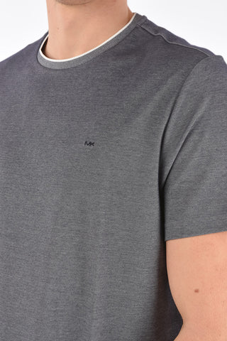 T-Shirt in Cotone con Logo Ricamato