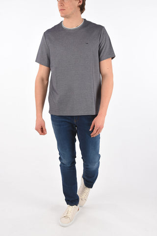 T-Shirt in Cotone con Logo Ricamato