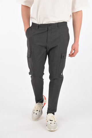 Hopsack Wool Blend Cargo Pants