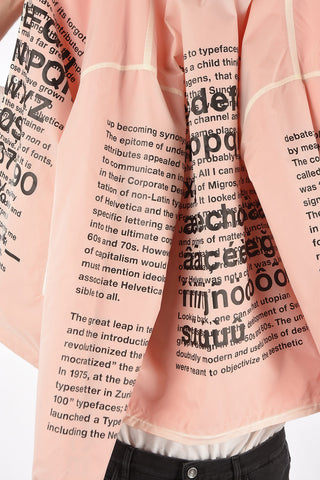 MAN Printed reversible HELVETICA Nylon overshirt
