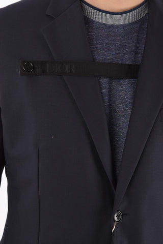 Blazer Monopetto in Lana Vergine