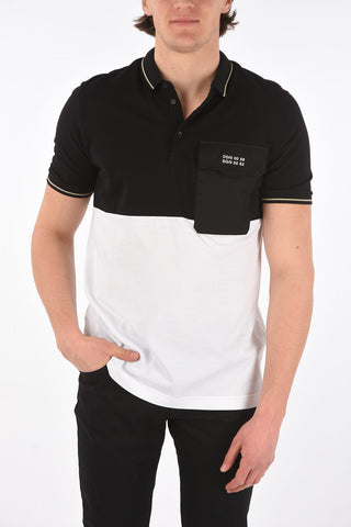 Two Tone Polo with Breast-pocket