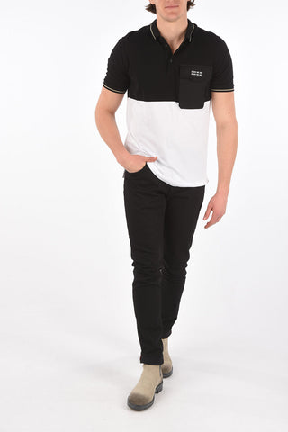 Two Tone Polo with Breast-pocket
