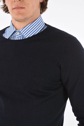 Crew Neck Silk and Cashmere Sweater