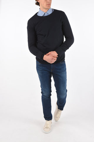 Crew Neck Silk and Cashmere Sweater