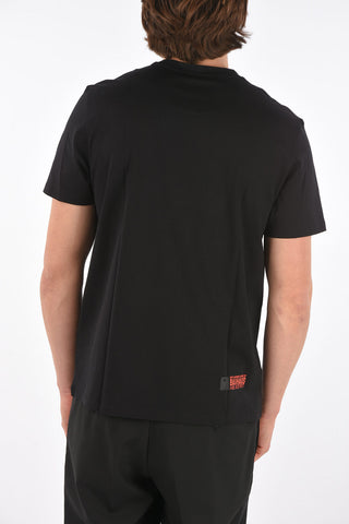 slim fit crew-neck t-shirt with bauhaus print