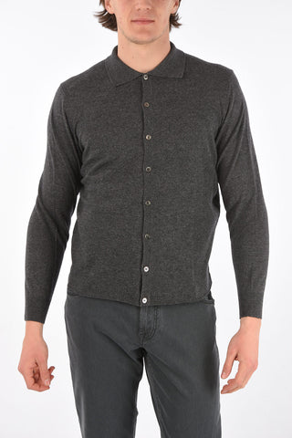 CC COLLECTION Polo Neck Cashmere Blend Cardigan