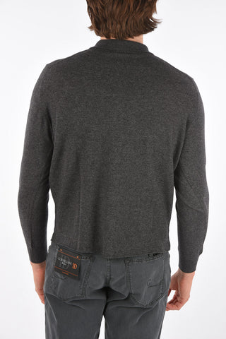 CC COLLECTION Polo Neck Cashmere Blend Cardigan