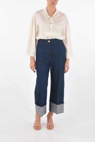 Wide leg Jeans ICONIC with cuffed ankles