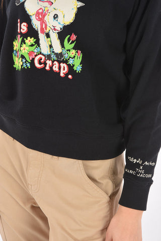 MAGDA ARCHER Crewneck sweatshirt with MY LIFE IS CRAP print