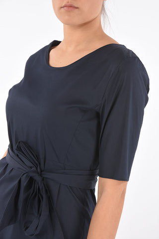 Cotton LIRICHE Midi Dress with Belt