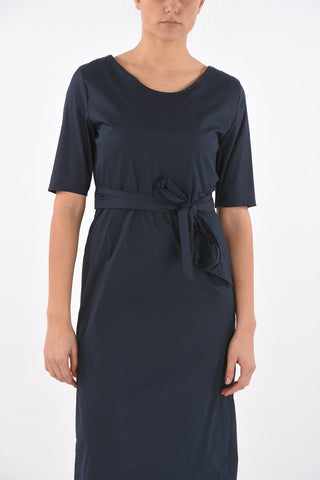 Cotton LIRICHE Midi Dress with Belt