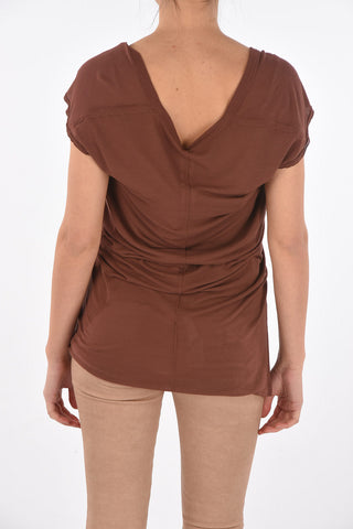 Deep V Neckline Oversized T-Shirt