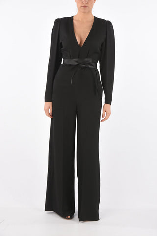 V Neck Palazzo Pants Jumpsuit