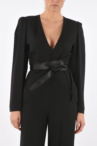 V Neck Palazzo Pants Jumpsuit